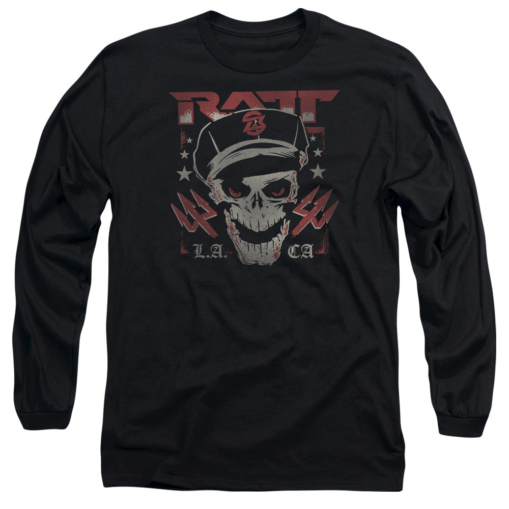 Ratt/skull And Tridents-l/s Adult 18/1-black