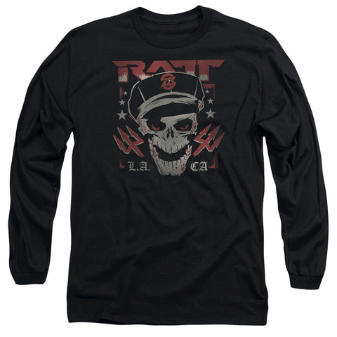 Ratt/skull And Tridents-l/s Adult 18/1-black