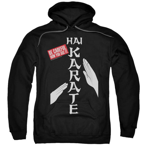 Hai Karate/be Careful-adult Pull-over Hoodie-black