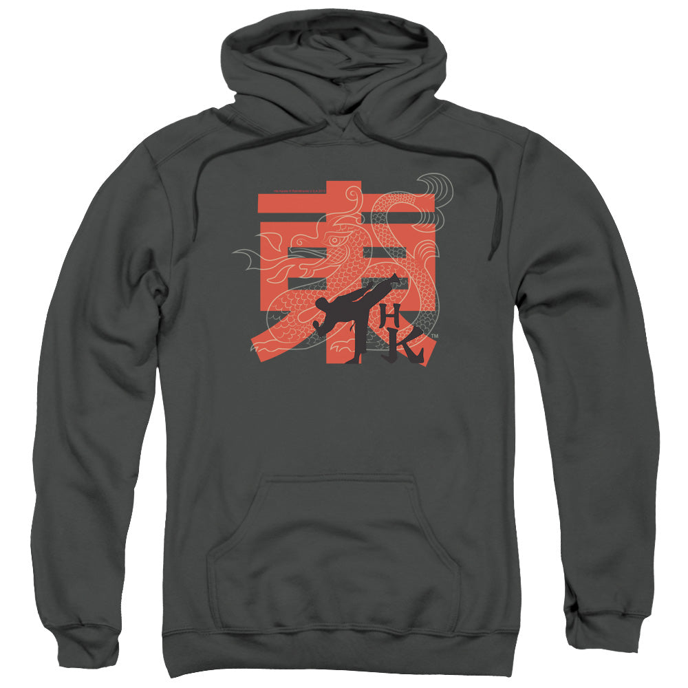 Hai Karate/hk Kick-adult Pull-over Hoodie-charcoal