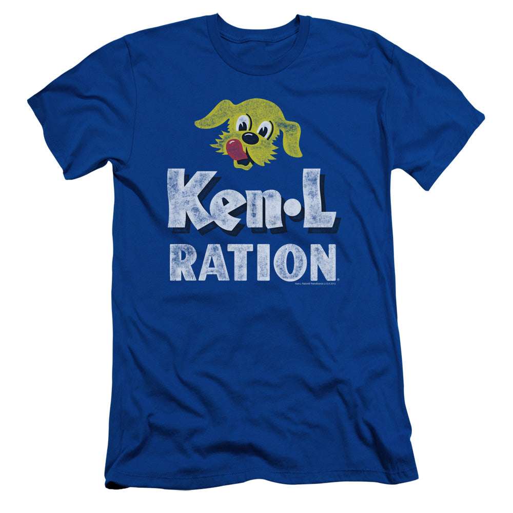 Ken L Ration/distressed Logo - S/s Adult 30/1 - Royal Blue