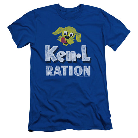 Ken L Ration/distressed Logo - S/s Adult 30/1 - Royal Blue