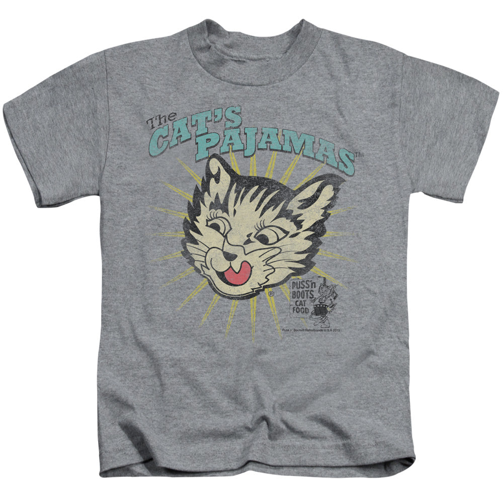 Puss N Boots/cats Pajamas - S/s Juvenile 18/1 - Athletic Heather