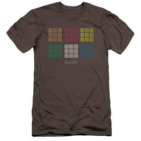 Rubiks Cube/minimal Squares-premuim Canvas Adult Slim Fit 30/1-charcoal
