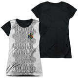 Junior Cap Sleeve 100% Poly Black Back