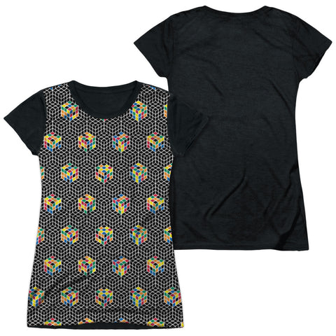 Junior Cap Sleeve 100% Poly Black Back