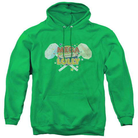Smarties/mega Lolly - Adult Pull-over Hoodie - Kelly Green