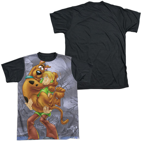 Adult Regular Fit Short Sleeve 100% Poly Black Back