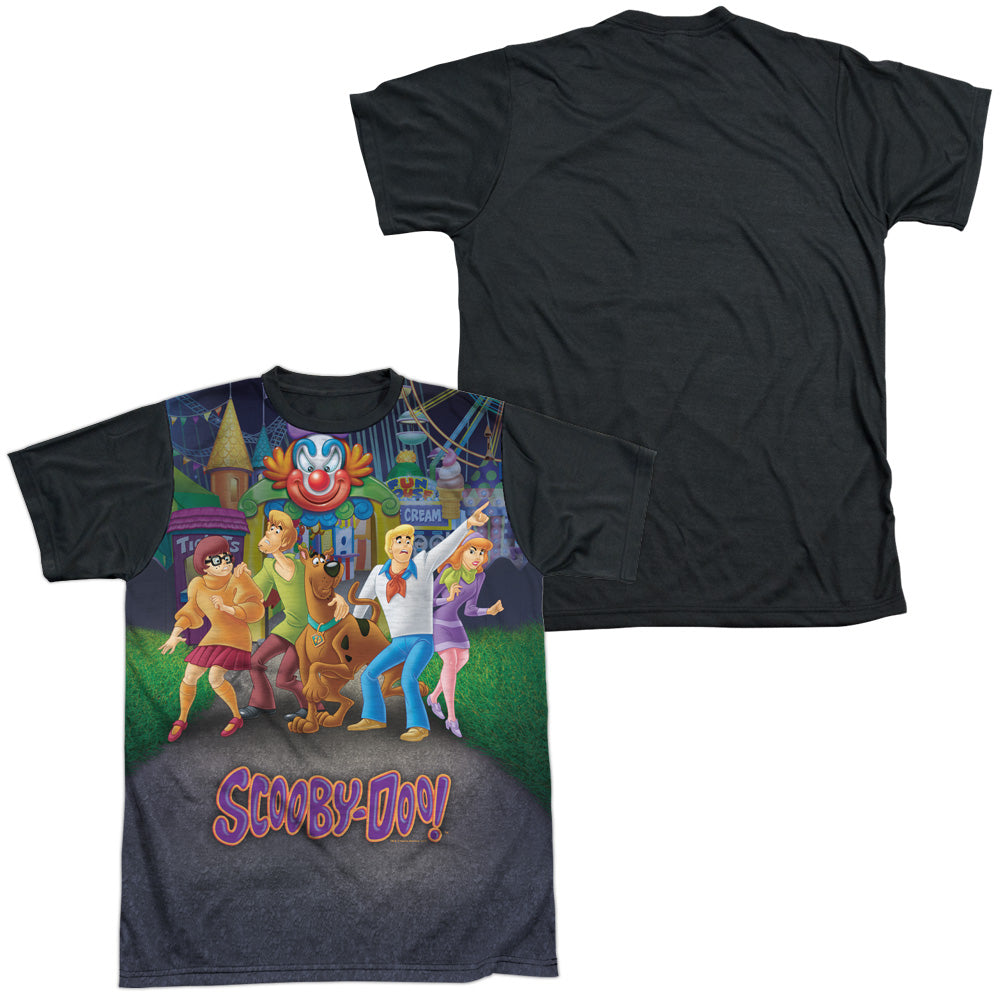 Scooby Doo/amusement Park-s/s Adult White Front Black Back  -white