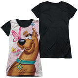 Junior Cap Sleeve 100% Poly Black Back