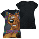 Junior Cap Sleeve 100% Poly Black Back
