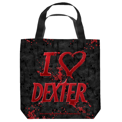 DEXTER-I HEART DEXTER - TOTE BAG - 13x13