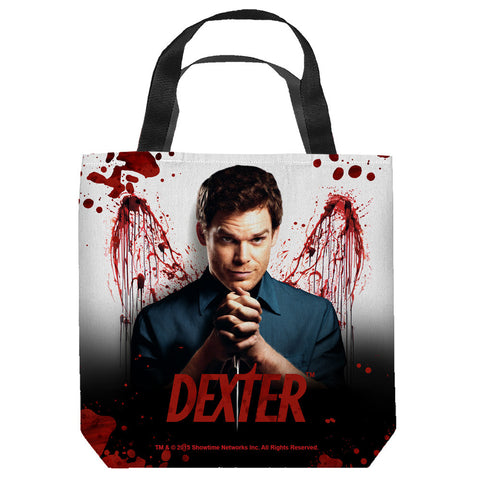DEXTER-BLOOD NEVER LIES - TOTE BAG - 16x16