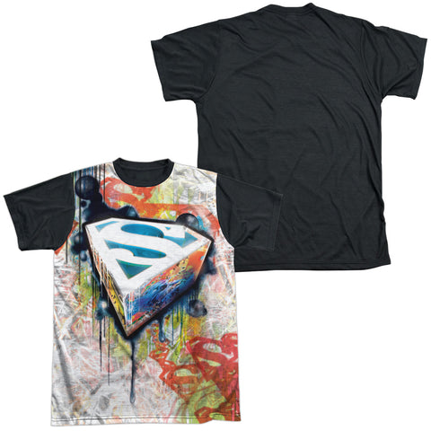 Adult Regular Fit Short Sleeve 100% Poly Black Back
