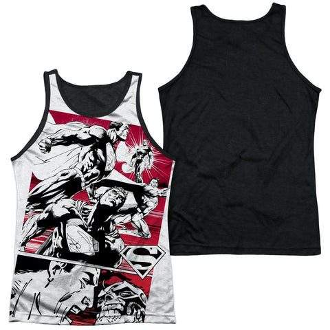 Adult 100% Poly Tank Top Black Back