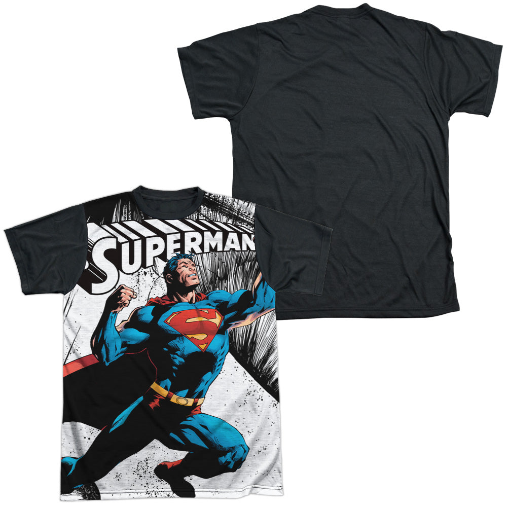 Superman/to Infinity-s/s Adult White Front Black Back  -white