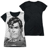 Junior Cap Sleeve 100% Poly Black Back