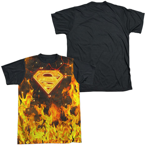 Adult Regular Fit Short Sleeve 100% Poly Black Back