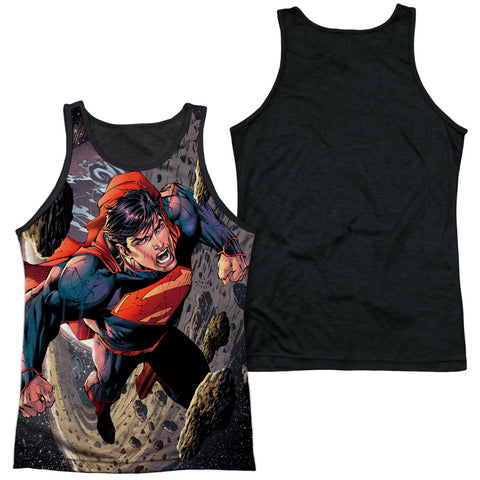 Adult 100% Poly Tank Top Black Back