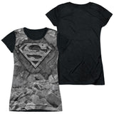 Junior Cap Sleeve 100% Poly Black Back