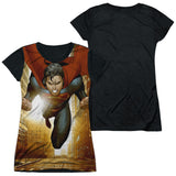 Junior Cap Sleeve 100% Poly Black Back