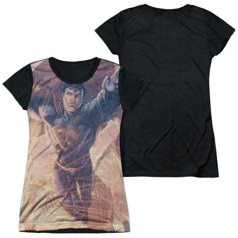 Junior Cap Sleeve 100% Poly Black Back