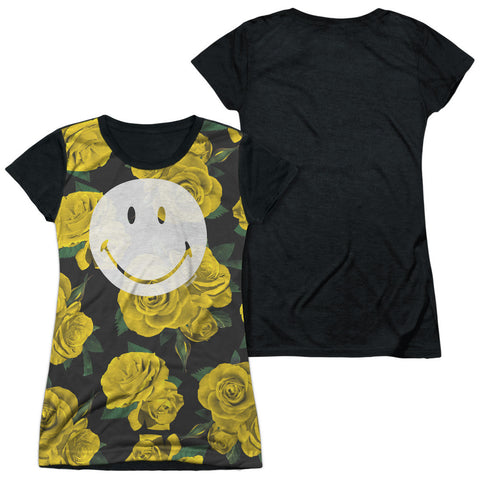 Junior Cap Sleeve 100% Poly Black Back