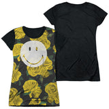 Junior Cap Sleeve 100% Poly Black Back