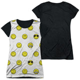 Junior Cap Sleeve 100% Poly Black Back