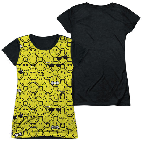 Junior Cap Sleeve 100% Poly Black Back