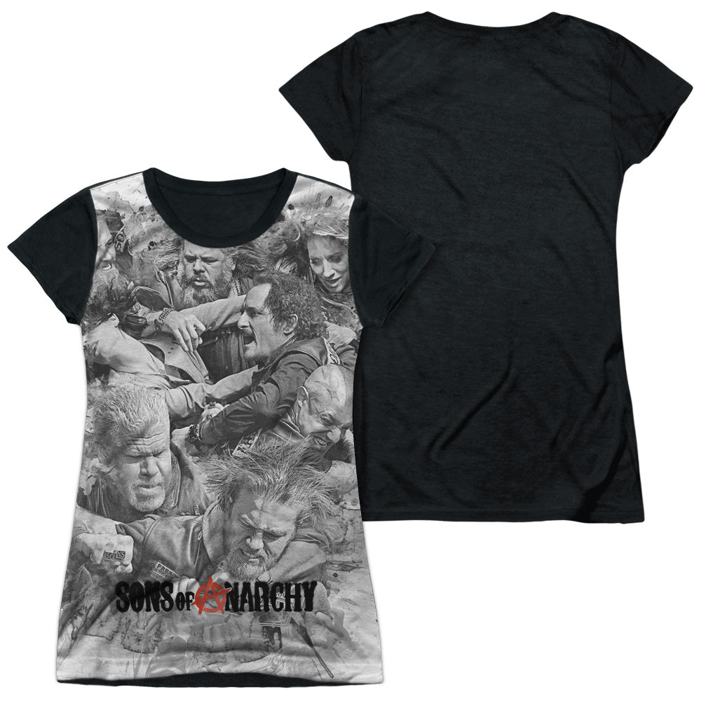 Junior Cap Sleeve 100% Poly Black Back