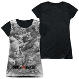 Junior Cap Sleeve 100% Poly Black Back