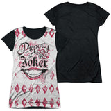 Junior Cap Sleeve 100% Poly Black Back