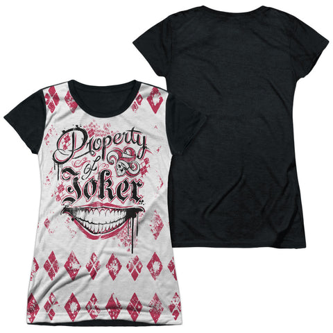 Junior Cap Sleeve 100% Poly Black Back