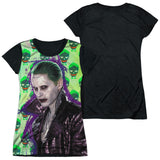 Junior Cap Sleeve 100% Poly Black Back