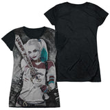 Junior Cap Sleeve 100% Poly Black Back