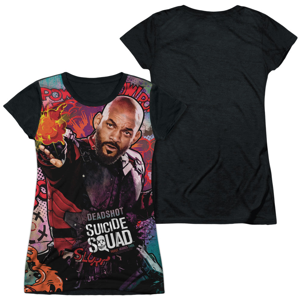 Junior Cap Sleeve 100% Poly Black Back