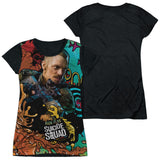 Junior Cap Sleeve 100% Poly Black Back