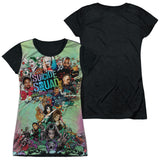 Junior Cap Sleeve 100% Poly Black Back