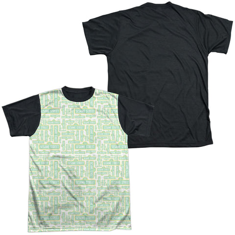 Adult Regular Fit Short Sleeve 100% Poly Black Back