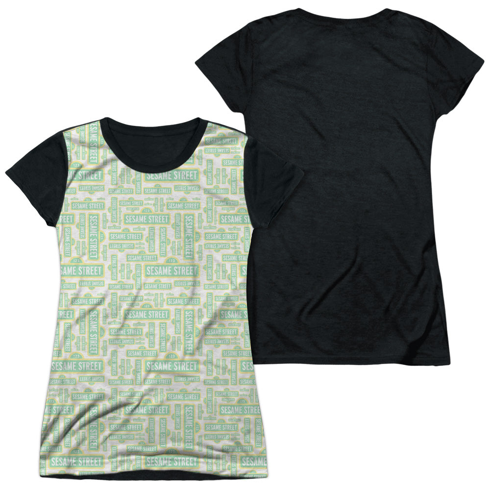 Junior Cap Sleeve 100% Poly Black Back
