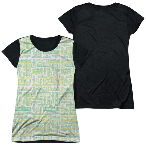 Junior Cap Sleeve 100% Poly Black Back