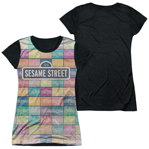 Junior Cap Sleeve 100% Poly Black Back