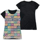 Junior Cap Sleeve 100% Poly Black Back