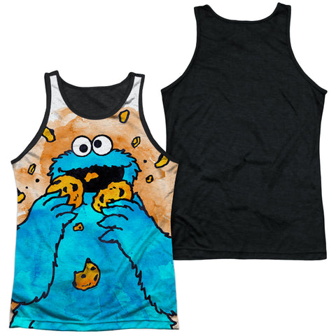 Adult 100% Poly Tank Top Black Back