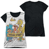 Junior Cap Sleeve 100% Poly Black Back