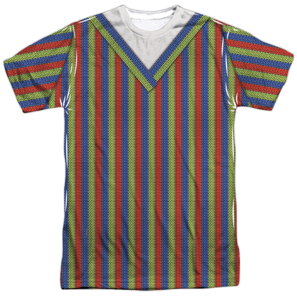 Sesame Street/bert Costume-s/s Adult Poly Crew-white