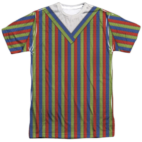 Sesame Street/bert Costume-s/s Adult Poly Crew-white