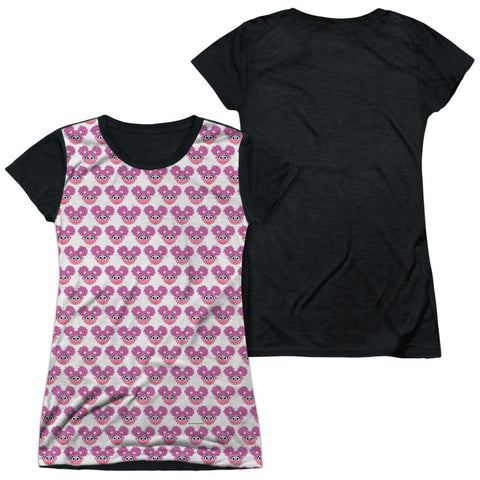 Junior Cap Sleeve 100% Poly Black Back
