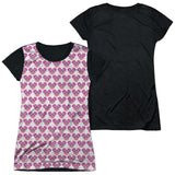 Junior Cap Sleeve 100% Poly Black Back